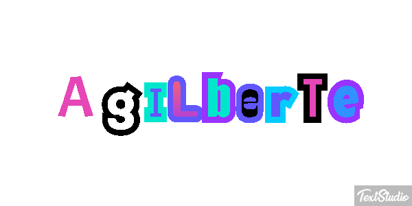 Agilberte Text effect