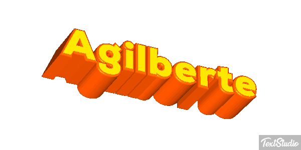 Agilberte Text effect