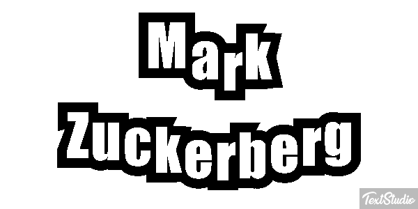 Mark Zuckerberg Efeito do texto