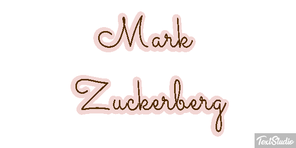 Mark Zuckerberg Efeito do texto