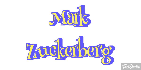 Mark Zuckerberg Efeito do texto