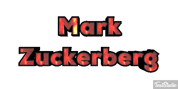 Mark Zuckerberg Efeito do texto