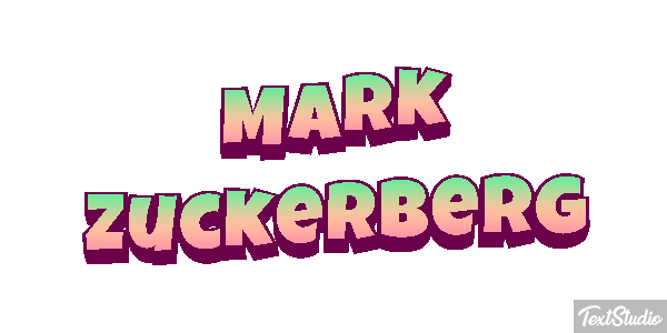 Mark Zuckerberg Efeito do texto