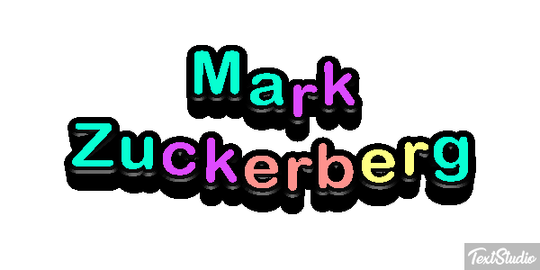 Mark Zuckerberg Efeito do texto