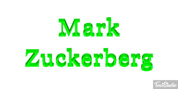 Mark Zuckerberg Efeito do texto