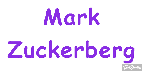 Mark Zuckerberg Efeito do texto