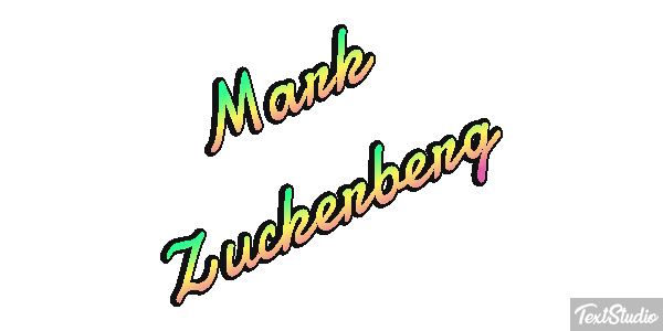 Mark Zuckerberg Efeito do texto