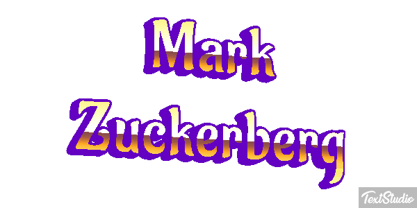 Mark Zuckerberg Efeito do texto