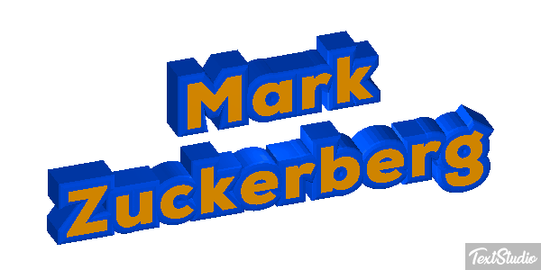 Mark Zuckerberg Efeito do texto