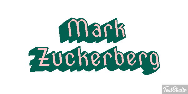 Mark Zuckerberg Efeito do texto