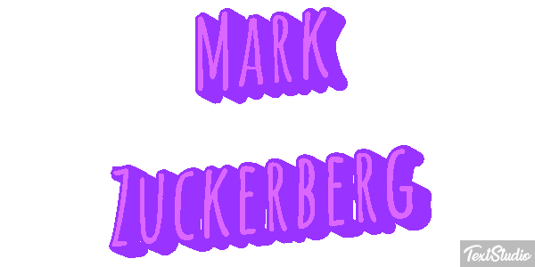 Mark Zuckerberg Efeito do texto