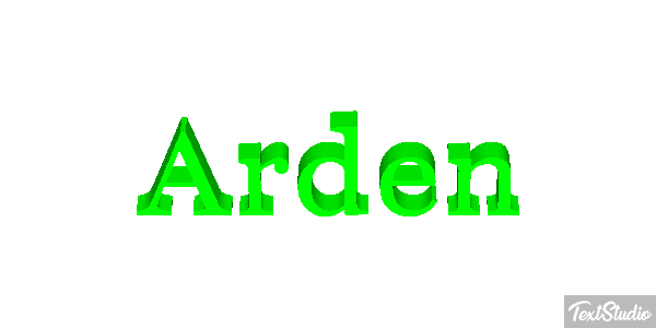 Arden Text effect