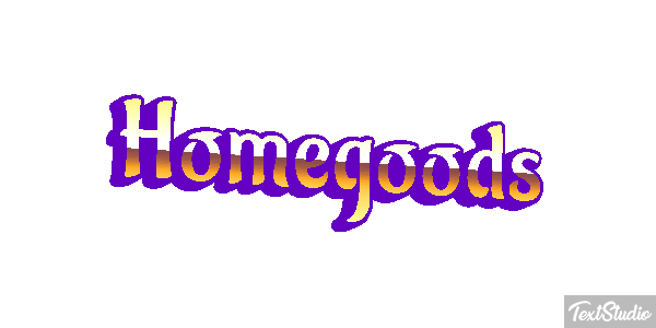 Homegoods Efeito do texto