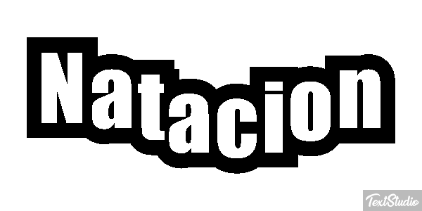 Natación Efecto de texto