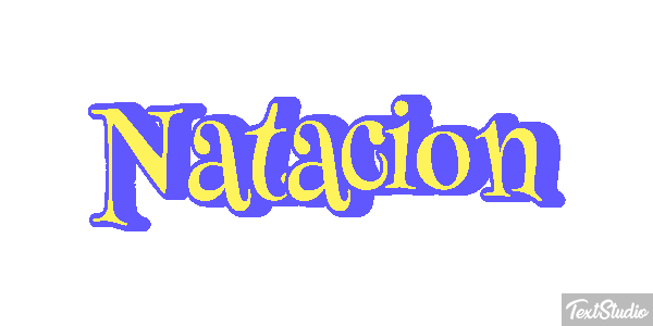 Natación Efecto de texto