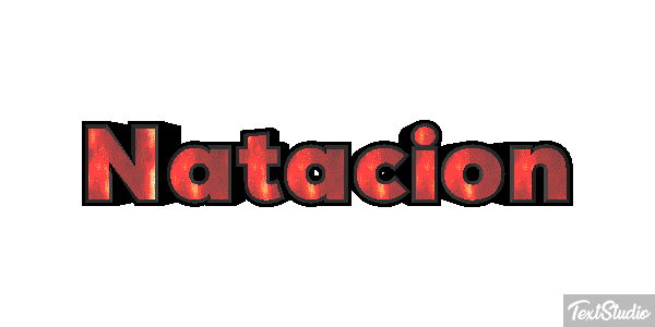 Natación Efecto de texto