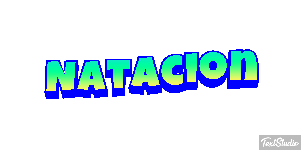 Natación Efecto de texto