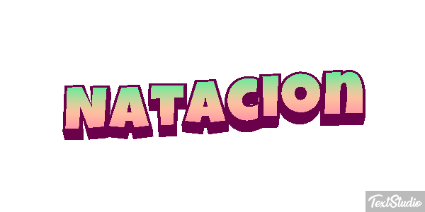 Natación Efecto de texto