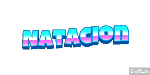 Natación Efecto de texto