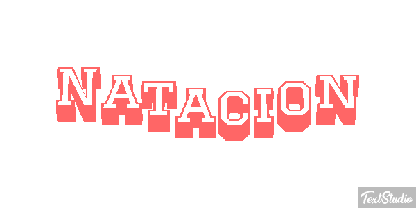 Natación Efecto de texto