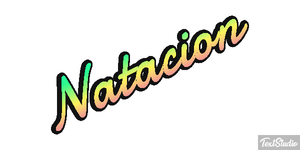 Natación Efecto de texto