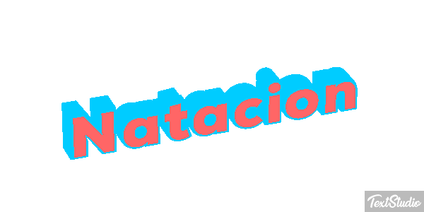 Natación Efecto de texto
