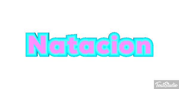 Natación Efecto de texto