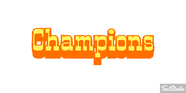 Champions Effet de texte