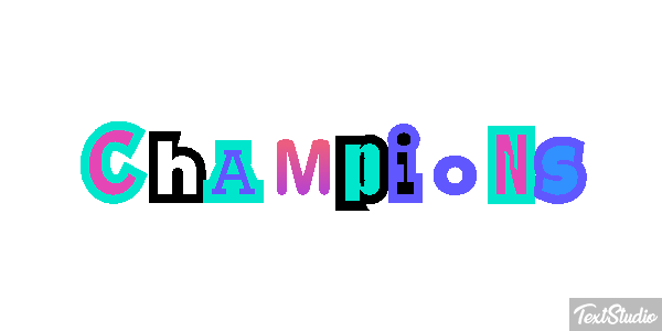 Champions Effet de texte