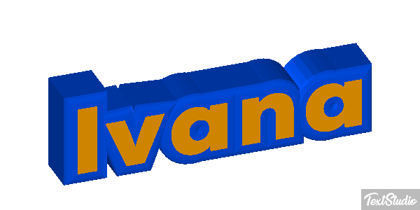 Ivana Efecto de texto