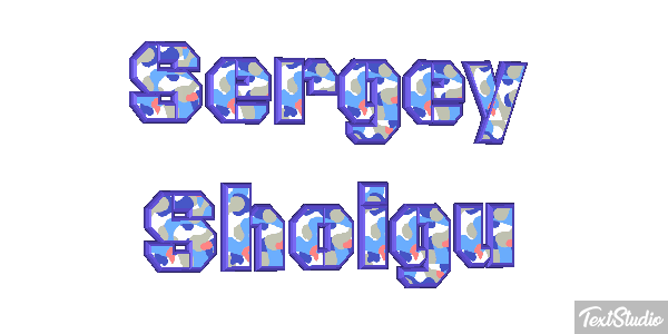 Sergey Shoigu Text effect