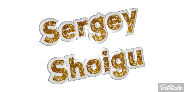 Sergey Shoigu Text effect