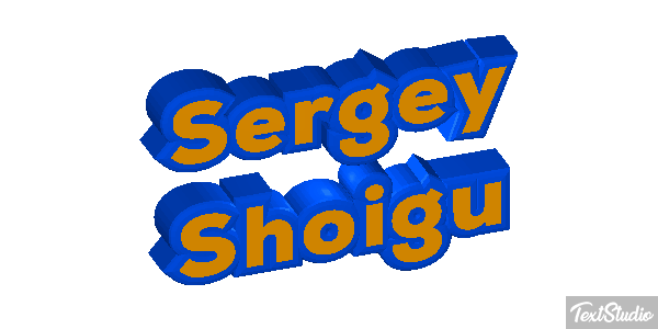 Sergey Shoigu Text effect