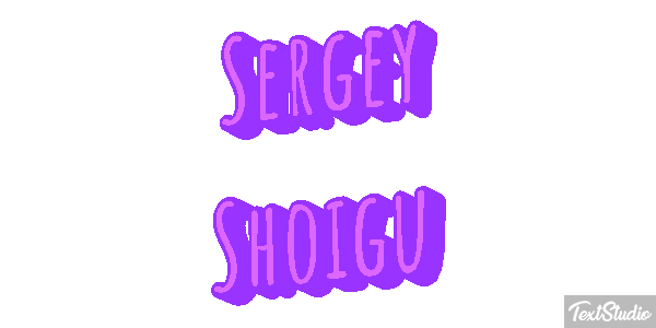 Sergey Shoigu Text effect