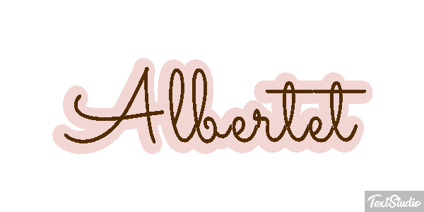 Albertet テキスト効果