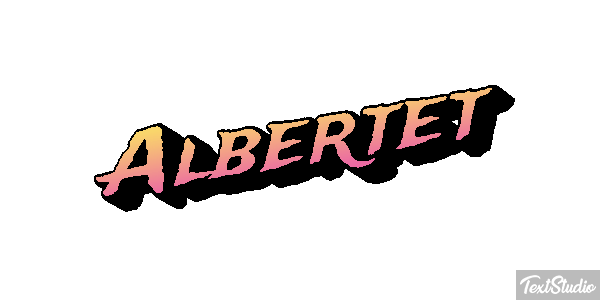 Albertet テキスト効果