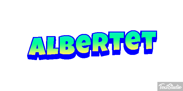 Albertet テキスト効果