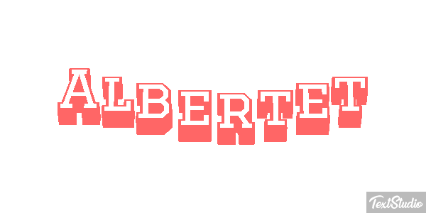 Albertet テキスト効果