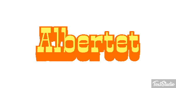 Albertet テキスト効果