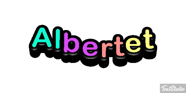 Albertet テキスト効果