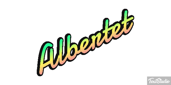 Albertet テキスト効果