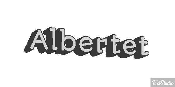 Albertet テキスト効果