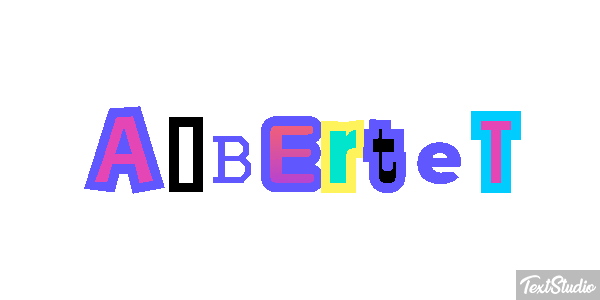 Albertet テキスト効果