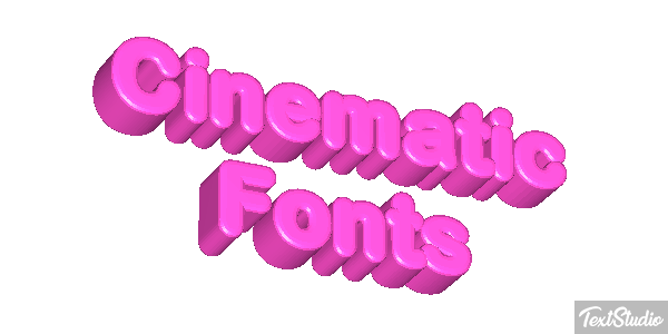 Cinematic Fonts Text effect