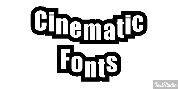 Cinematic Fonts Text effect