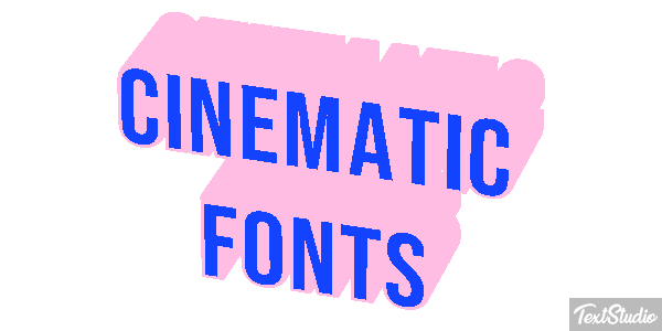 Cinematic Fonts Text effect