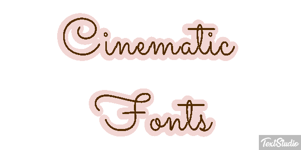 Cinematic Fonts Text effect