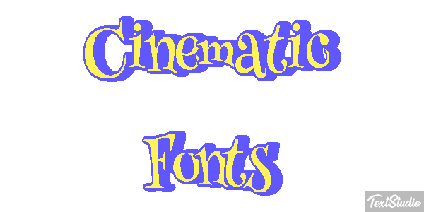 Cinematic Fonts Text effect