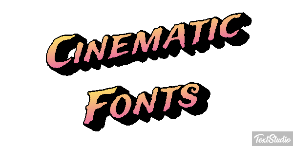 Cinematic Fonts Text effect