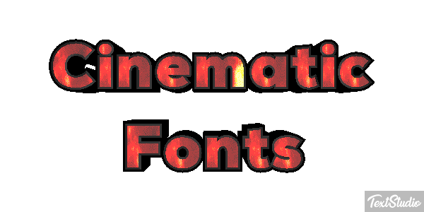 Cinematic Fonts Text effect